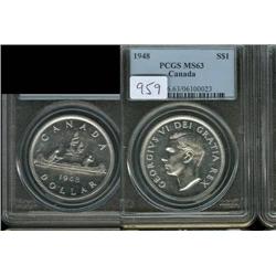 1948 PCGS MS63. Brilliant with full lus