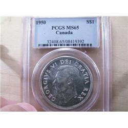 1950 PCGS MS65  Brilliant with full lus