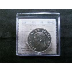 1951 Arnprior ICCS MS62 brilliant.  A p