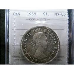 1958 ICCS MS65 Light tone over full lus