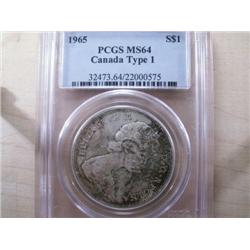 1965 Type 1 PCGS MS64 Gold and russet t