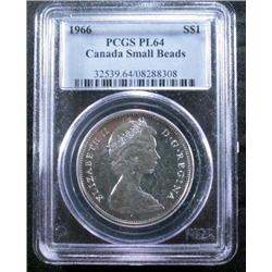 1966 Small Beads PCGS PL64.  Totally br