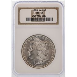 1885-O $1 Morgan Silver Dollar Coin NGC MS65