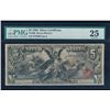 Image 1 : 1896 $5 Educational Silver Certificate PMG 25