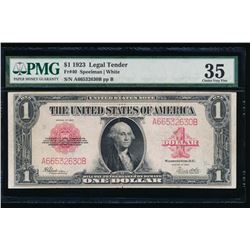 1923 $1 Legal Tender Note PMG 35