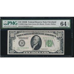 1928B $10 Cleveland Federal Reserve Note PMG 64EPQ