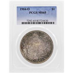 1904-O $1 Morgan Silver Dollar Coin PCGS MS65