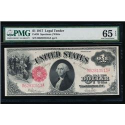 1917 $1 Legal Tender Note PMG 65EPQ