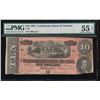 Image 1 : 1864 $10 Confederate States of America Note PMG 55EPQ