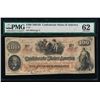 Image 1 : 1862-63 $100 Confederate States of America Note PMG 62