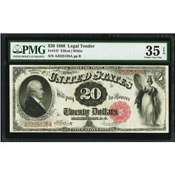 1880 $20 Legal Tender Note PMG 35EPQ