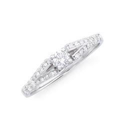 14KT White Gold 0.34ctw Diamond Ring