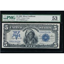 1899 $5 Chief Silver Certificate PMG 53