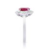 Image 3 : 14KT White Gold 1.75ct Ruby and Diamond Ring