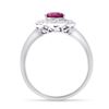 Image 4 : 14KT White Gold 1.75ct Ruby and Diamond Ring
