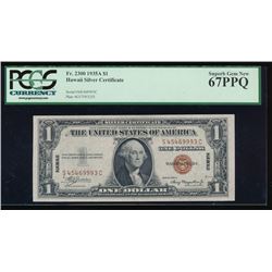 1935A $1 Hawaii Silver Certificate PCGS 67PPQ