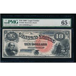 1880 $10 Jackass Legal Tender Note PMG 65EPQ