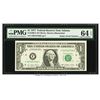 Image 1 : 1977 $1 Atlanta Radar Serial Federal Reserve Note PMG 64EPQ