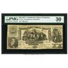 Image 1 : 1861 $20 Confederate States of America Note PMG 30