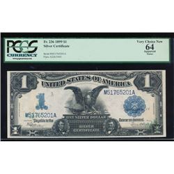 1899 $1 Black Eagle Silver Certificate PCGS 64