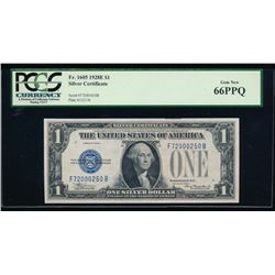 1928E $1 Silver Certificate PCGS 66PPQ