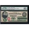 Image 1 : 1862 $1 Legal Tender Note PMG 63EPQ