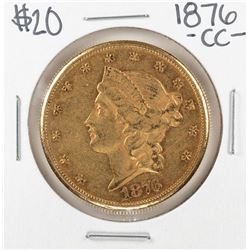 1876-CC $20 Liberty Head Double Eagle Gold Coin