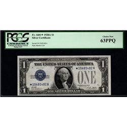 1928A $1 Silver Certificate STAR Note PCGS 63PPQ