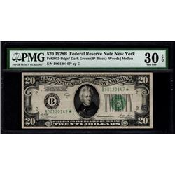 1928B $20 New York Federal Reserve STAR Note PMG 30EPQ