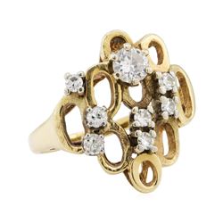 0.50 ctw Diamond Ring - 14KT Yellow Gold