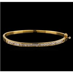 14KT Yellow Gold 1.21 ctw Diamond Bangle Bracelet