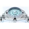 Image 5 : Rolex Ladies Stainless Steel Ice Blue Diamond & Sapphire Datejust Wristwatch