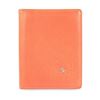 Image 1 : Chanel Orange Coral Camellia Bifold Card Holder Wallet