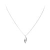 Image 1 : 0.22 ctw Diamond Solitaire Pendant with Chain - 14KT White Gold