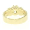 Image 5 : 14k Yellow Gold Open Work 0.43 ctw G VVS1 Round Brilliant Diamond Solitaire Ring