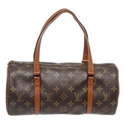 Louis Vuitton Monogram Canvas Leather Vintage Papilon 26 cm Shoulder Bag