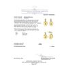 Image 3 : 0.41 ctw Diamond and Pearl Earrings - 14KT Yellow Gold