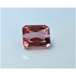3.11ct Emerald Shape Pink Tourmaline
