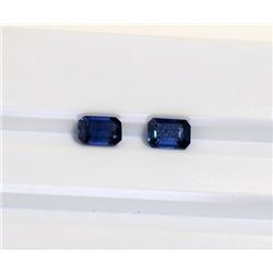 1.25ct Emerald Cut Blue Sapphire Dimension5.8x3.9x2.1