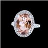 Image 1 : 5.44CT NATURAL  TOURMALINE 14K W/G RING