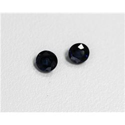 1.91ct Round Shape Blue Sapphire Dimension5.6x3.5