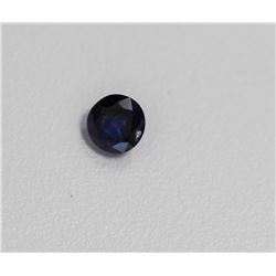 1.63ct Round Shape Blue Sapphire  Dimension6.6x4.4