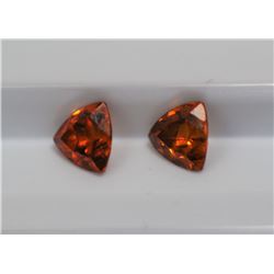 1.79ct Trillion Shape Match Pair Spessartite   Dimension 6x5.8x3