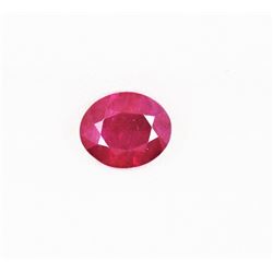 GIA Certified 1.25cts Oval Shape Ruby