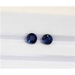 0.72ct Round Shape Blue Sapphire Dimension4x2.9