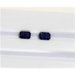 1.99ct Emerald Cut Blue Sapphire Dimension6.2x4..2x3
