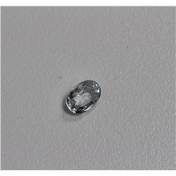 0.96ct Oval Shape White Sapphire  Dimension 6.4x5x3.3