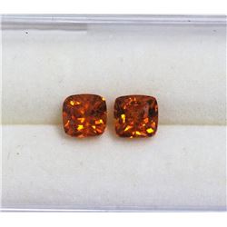 1.81ct Emerald Shape Match Pair Spessartite Dimension 5x5x3.8