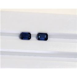 1.37ct Emerald Cut Blue Sapphire Dimension5.9x4.1x2.6