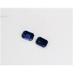 2.09ct Emerald Cut Blue Sapphire Dimension5.1x7.2x2.9